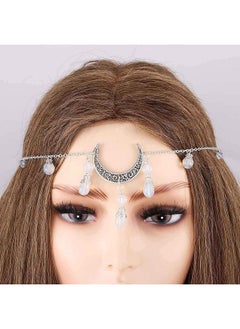 Boho Crystal Head Chain Moon Silver Headpieces Crescent Tassel Head Chains Gift Festival Forehead Chain Halloween Hair Accessories For Women And Teen Girls - pzsku/Z171566130D257E31B5FBZ/45/_/1735567073/c565bd20-b186-48a5-ae0d-b1cfada8d5c8