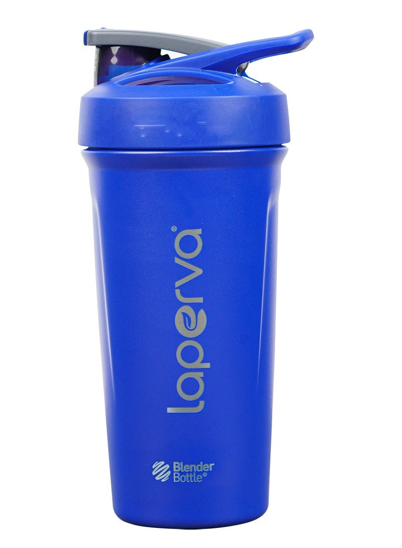 لابيرفا زجاجة خلط من الفولاذ المقاوم للصدأ، لون أزرق عاكس