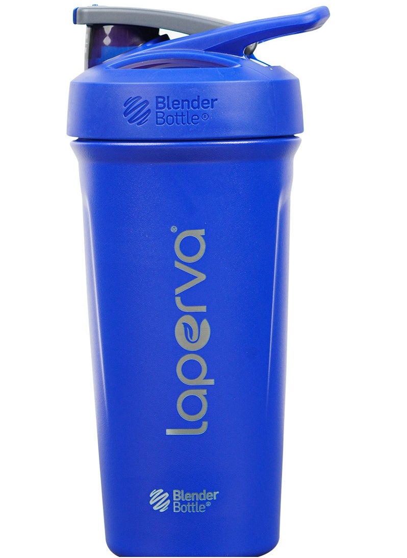 Laperva Blender Bottle Stainless Steel Shaker Reflex Blue 
