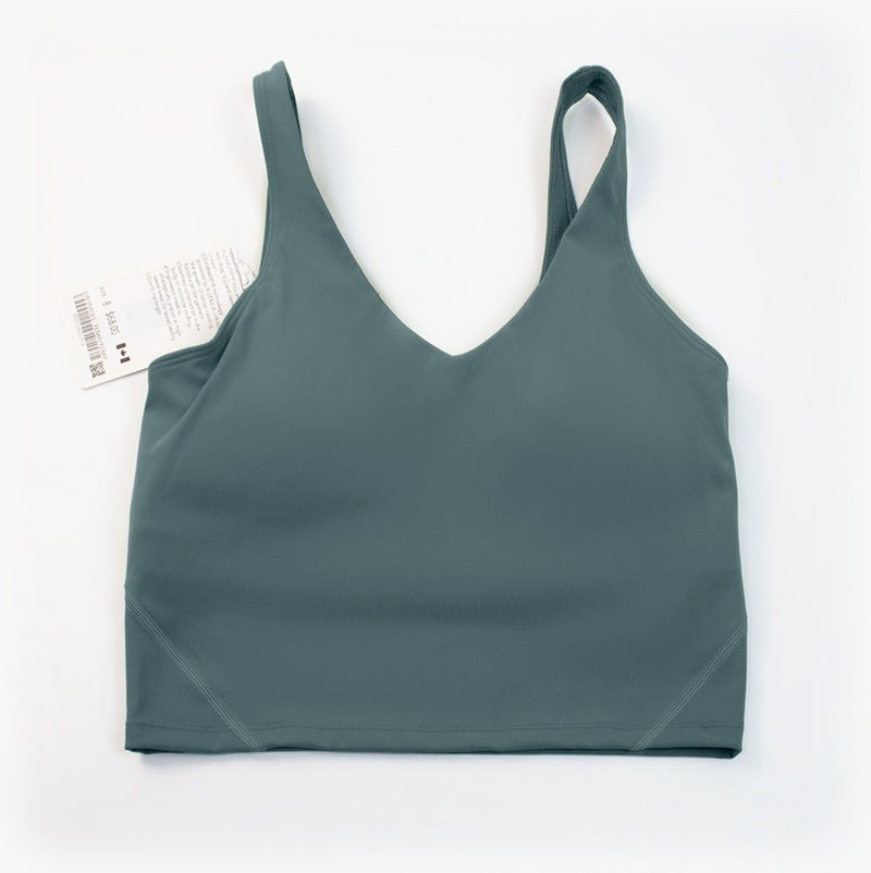Yoga Clothes Women''s Outer Wear Sports Vest U-shaped Bra Back Push-up Bra Fitness Jogging Lined with Chest Pad - Image 1