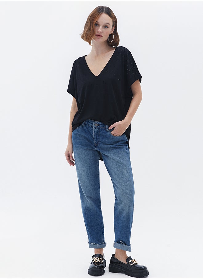 OXXO - Ladies Knitted T-SHIRT - Image 1