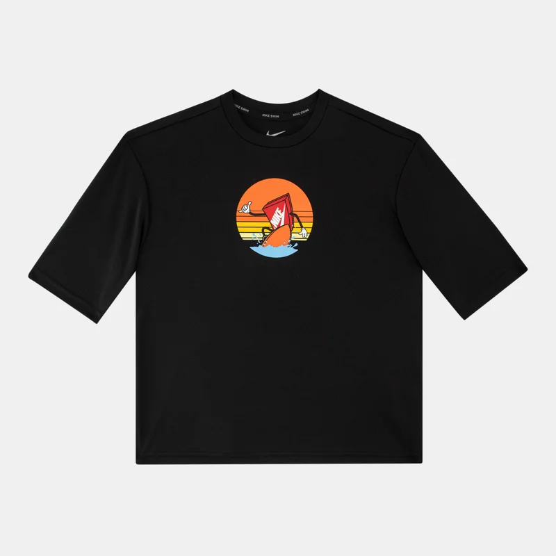 نايكي تيشيرت السباحة لوجو هيدروجارد للأطفال