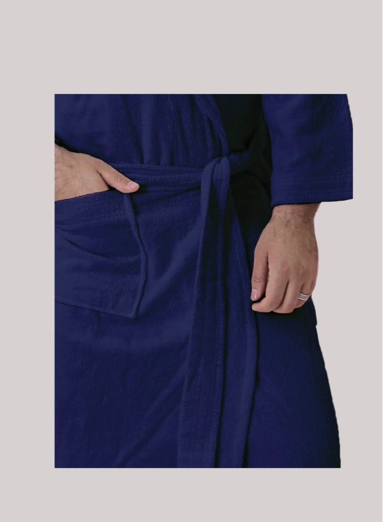 Banotex Bath robe 100% soft cotton with a pocket and a distinctive waistband in a multi-size elegant design - Image 3