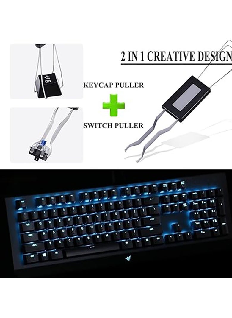 Generic - Keycap Puller Stainless Steel Key Keycap Removal Tool Keycaps Remover for Mechanical Keyboard for Removing Fixing keyboard tools - Image 1