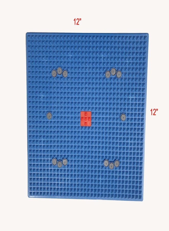 ANCS Acupressure Magnetic Power Foot Mat Deluxe 12inch x 12 inch (Walking Track, Flat Foot Mat) - Image 2
