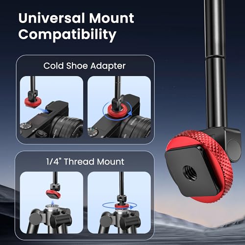 Itramax Magnetic Phone Tripod Mount,360° Rotatable Mag/safe Cold Shoe Tripod Phone Adapter Holder with 1/4" Threaded Hole for iPhone 17 Pro Max 16 15 Plus 14 13 12,Samsung,Canon Nikon Sony DSLR Camera - Image 5