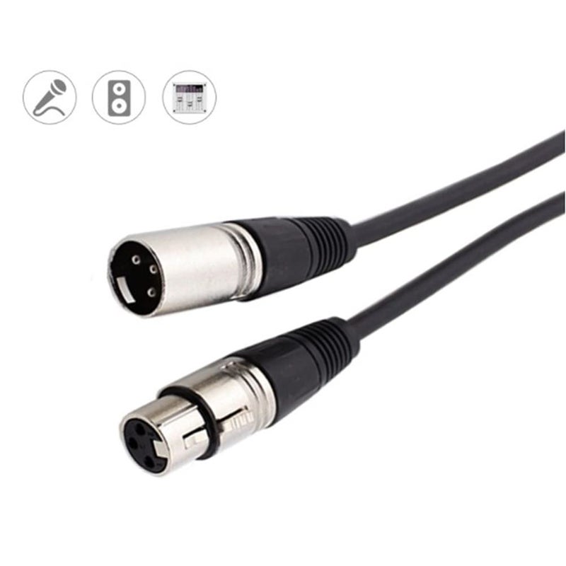 Professional Microphone Cable 10m Male to Female Cord for Mixer Loudspeaker Sound Equipment Black 1pcs - Image 4