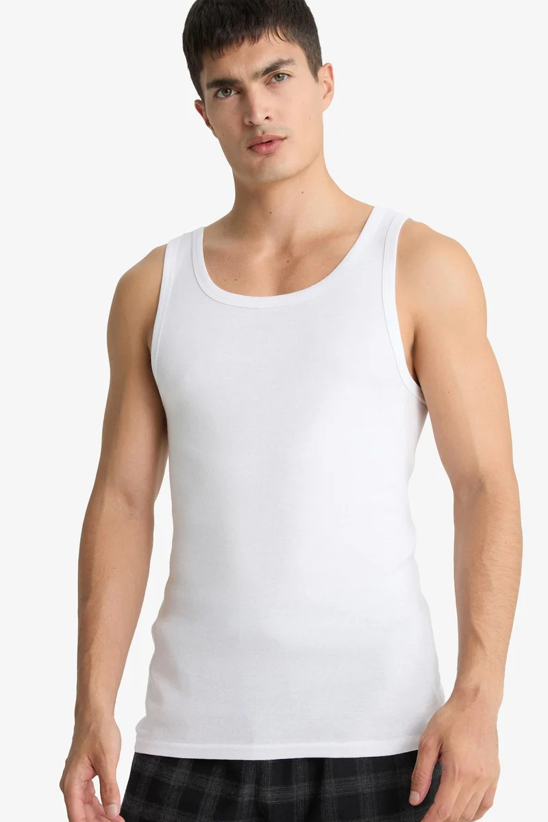Defacto Slim Fit Narrow Cut Camisole 2 Piece Undershirts