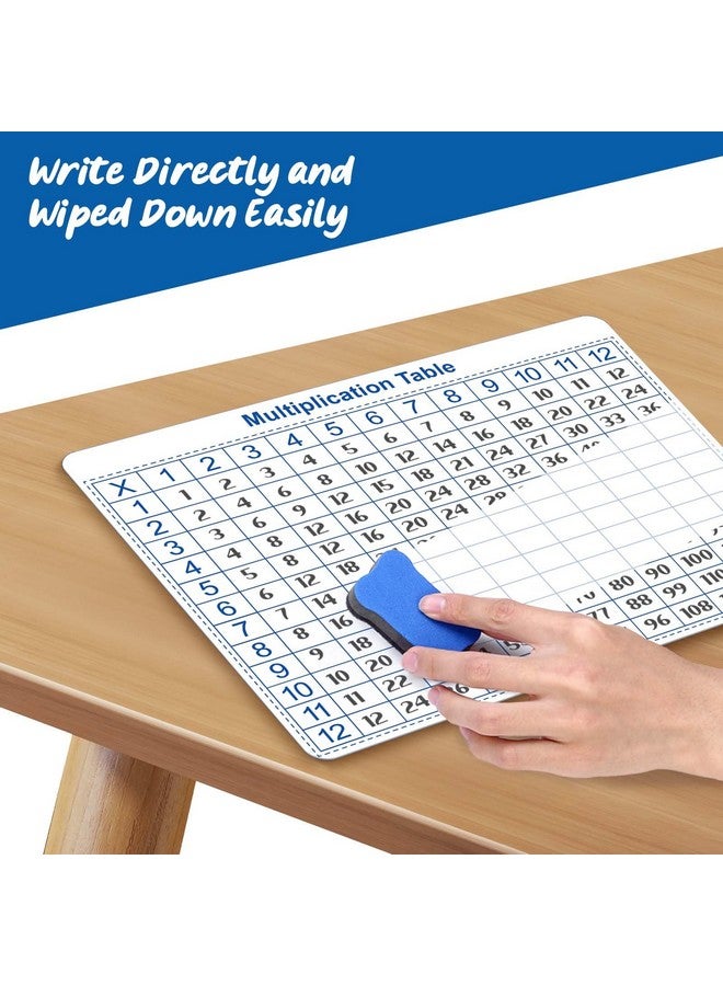 Cualfec 3Pack-Multiplication Chart &Dry Erase Division Multiplication Chart & Addition And Subtraction Practice White Board Easy To Use Multiplication Table Times Table Chart For Kids Students Classroom - Image 4