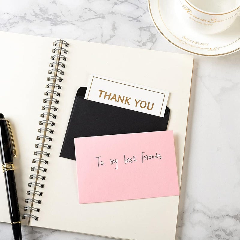 Homtable 120 Pack Mini Envelopes Small Envelopes Self-Adhesive Kraft Paper Tiny Pockets for Business Cards Christmas Holiday Small Gift Cards Invitations Cards(4.13"×2.76") (Navy Blue) - Image 5