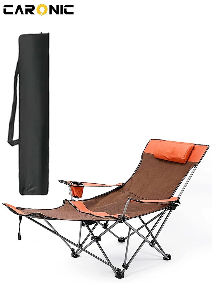 CARONIC Oversize Portable Camping Chair Supports Up to 352Lbs The Outdoor Folding Chair Sports Chair/Outdoor Chair/Lawn Chair  - Image 1