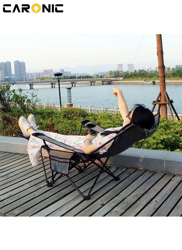 CARONIC Oversize Portable Camping Chair Supports Up to 352Lbs The Outdoor Folding Chair Sports Chair/Outdoor Chair/Lawn Chair  - Image 5