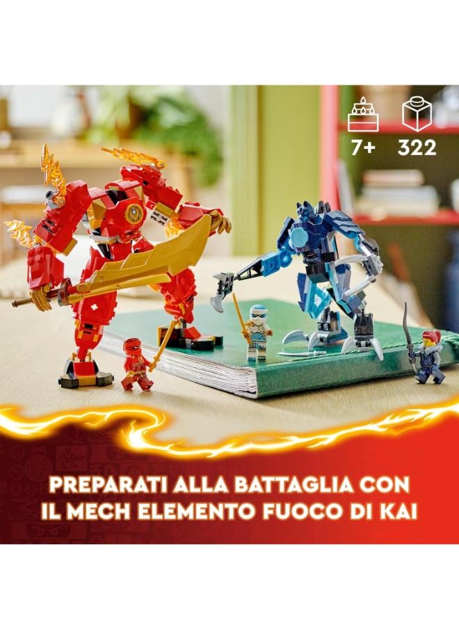 LEGO Kai's Elemental Fire Mech Building Toy - 322 Pcs  - Image 2