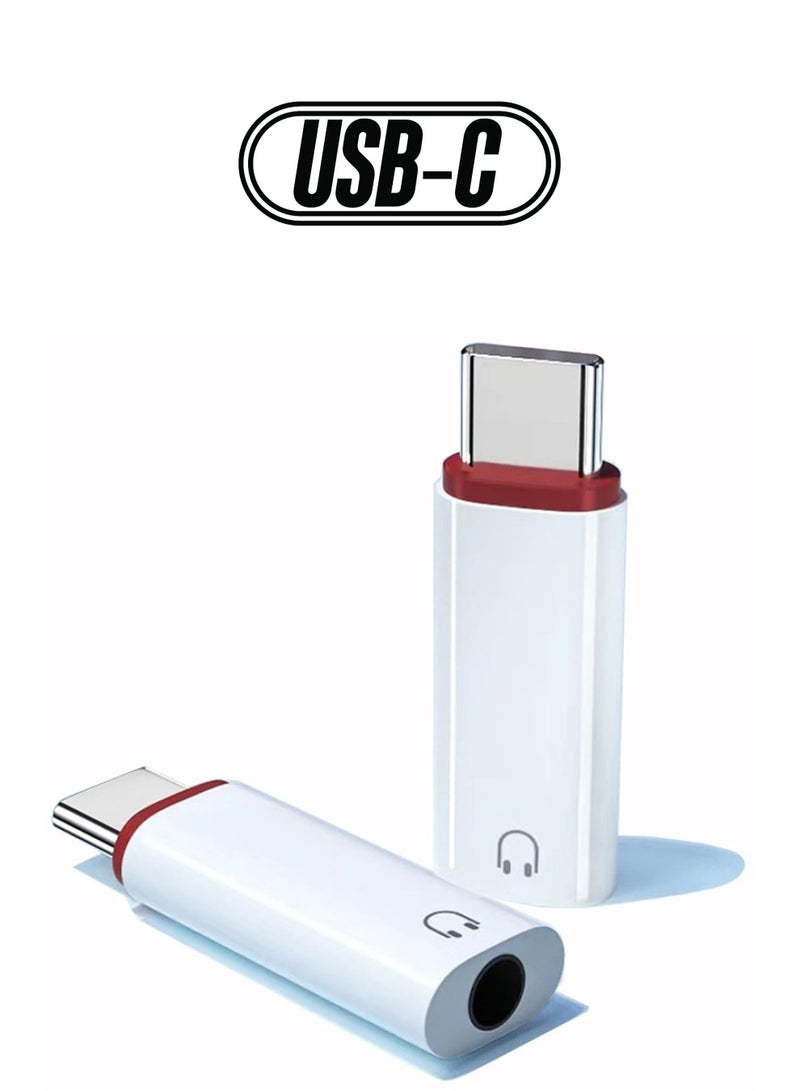 USB Type C to 3.5mm Female Headphone Jack Adapter, 2 Pack USB C to Aux Audio Dongle Compatible with Samsung Galaxy S22 S21 S20 S10 S9 Plus/Ultra, Note 20 10, Pixel, MacBook, iPad Pro - Image 1