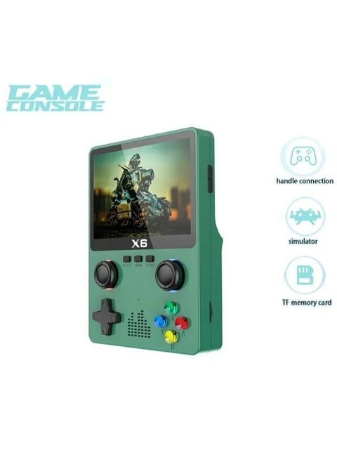 New X6 Handheld Game Console – HD Display Portable Gaming Device with Dual Joystick, Built-In Classic Retro Games, Multimedia Playback, TF Card Support & Rechargeable Battery – Ideal for Kids & Retro Gaming Fans – Portable PSP-Style Console