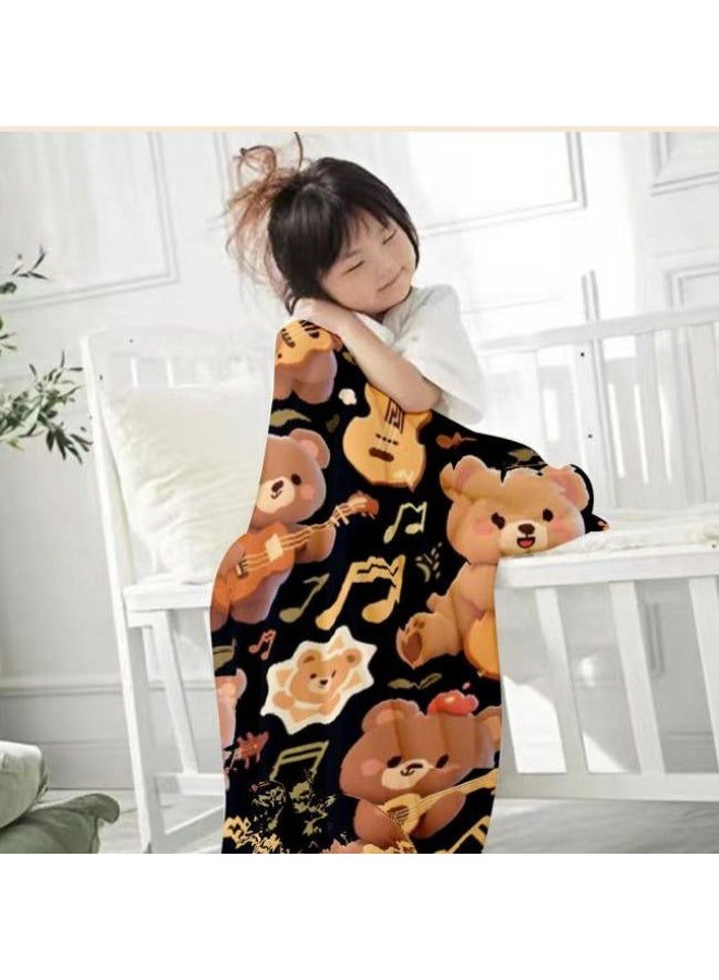 general Baby and children's cartoon flannel thin blanket (warm and comfortable, suitable for sleep, game use) 70cm*100cm - Image 3