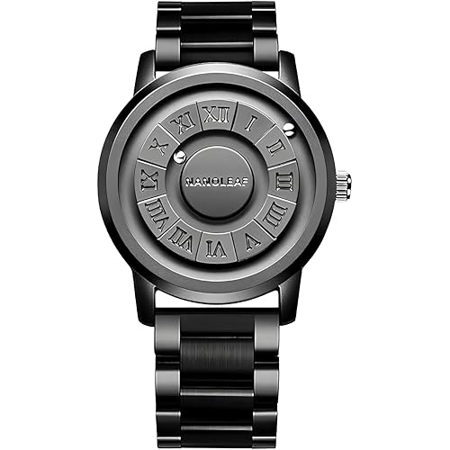 NANOLEAF Magnetic Levitation Cool WatchMinimalist Unisex Watches 3D Roman Numerals Creative Balls Dial Waterproof Quartz Wristwatch Unique Super Strong Magnetic Drive Mens Watch - Image 1