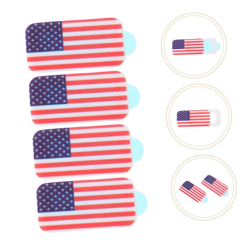 4 Pack USA Flag Webcam Cover Sliding Privacy Screen Protector For Laptop Phone - Image 5