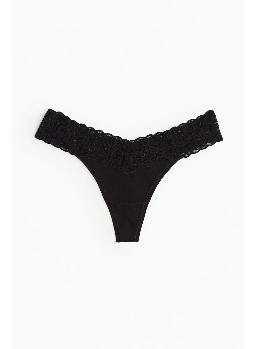 H&M 10-Pack Lace Thong Briefs