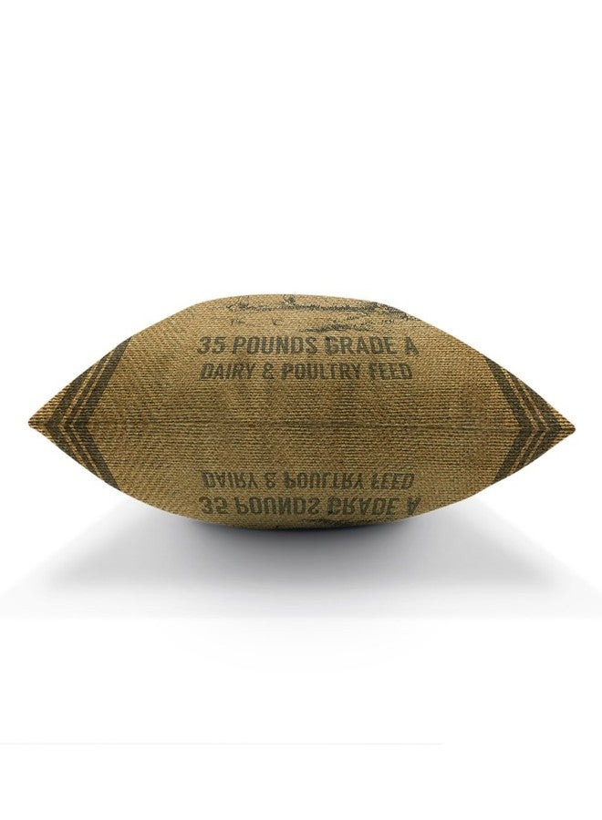 Moslion Vintage Cow Feed Sack Pillow,Home Decorative Throw Pillow Cover Cotton Linen Cushion for Couch/Sofa/Bedroom/Livingroom/Kitchen/Car 18 x 18 inch Pillow case - Image 2