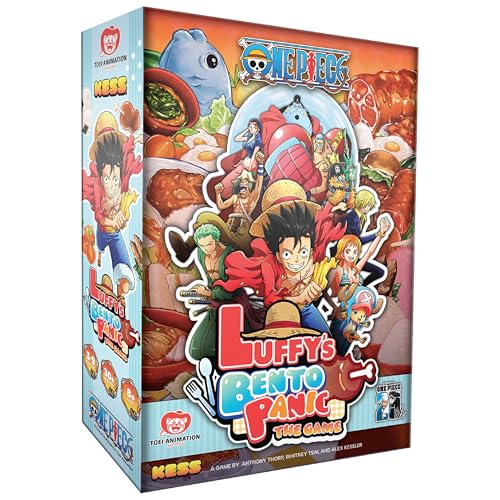KESS One Piece: Luffy’s Bento Panic Game for Players Ages 10 & Up, Playtime 30 Mins, Anime, Quick to Learn, Feasting Fun: Lunch is Served, with a Side of Panic - Image 1
