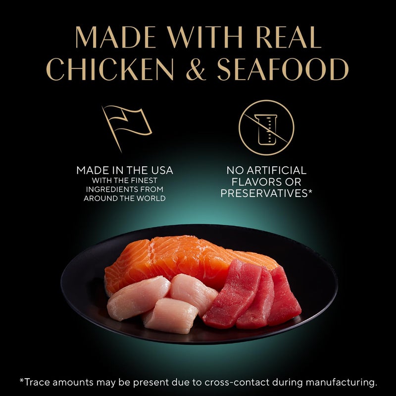 Sheba Perfect Portions Wet Cat Food Cuts in Gravy, Roasted Chicken Entree, with Sustainable Salmon, and with Sustainable Tuna, 2.6 oz. Twin-Pack Trays (18 Count, 36 Servings) (Pack of 2) - Image 2