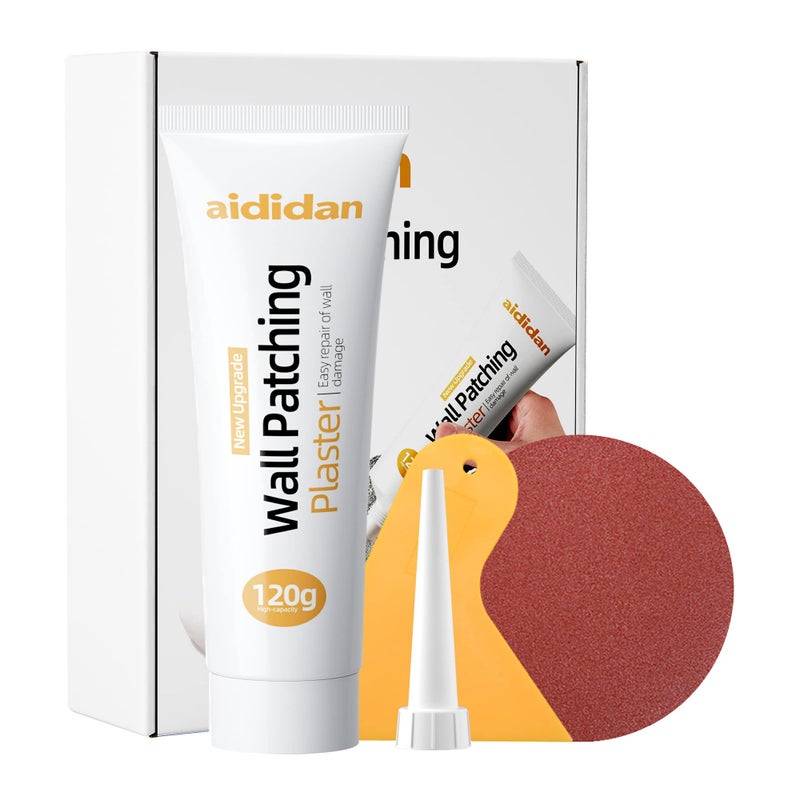 aididan Drywall Repair Kit Hole Repair Patch Kits Wall Spackle Repair Paste Wall Mending Agent Quick Fix Solution for Home Wall, White Repair Putty Plaster Dent & Wood Scratch Repair - Image 1