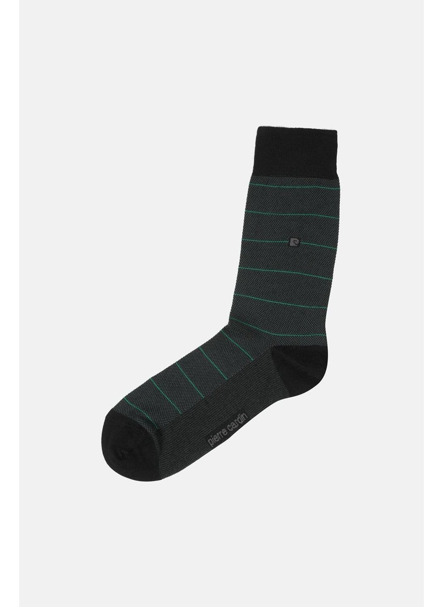 pierre cardin Modal 6-Pack Men's Two-Color Long Socks Code 258-PC Green-Black  - Image 3