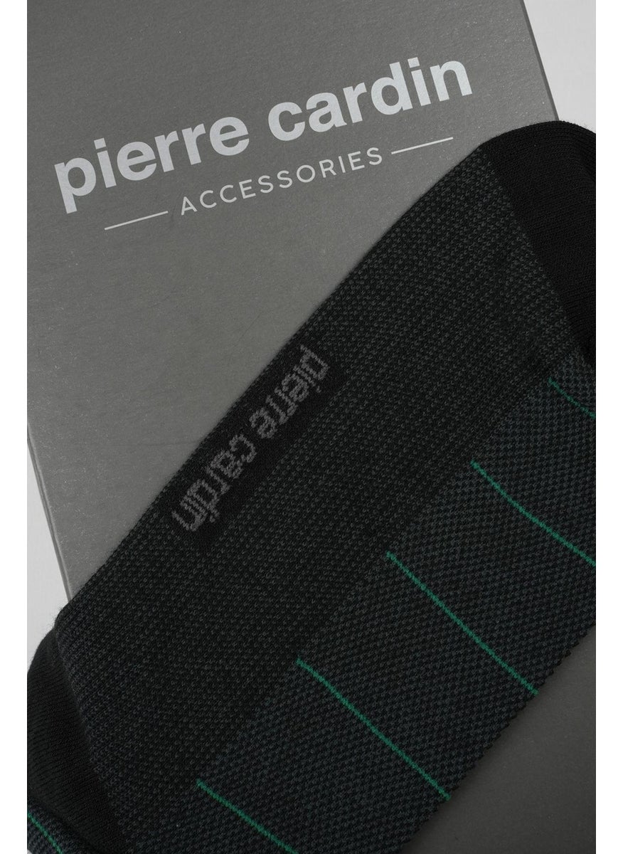 pierre cardin Modal 6-Pack Men's Two-Color Long Socks Code 258-PC Green-Black  - Image 5