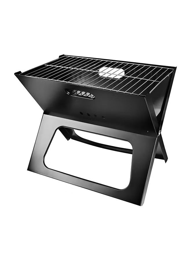 Charcoal Folding Barbecue Grill, Portable BBQ Grill Stainless Steel Barbecue Foldable Smoker BBQ Grill Desk Tabletop Barbecue Grills for Camping Picnic Outdoor Garden Party - Image 2