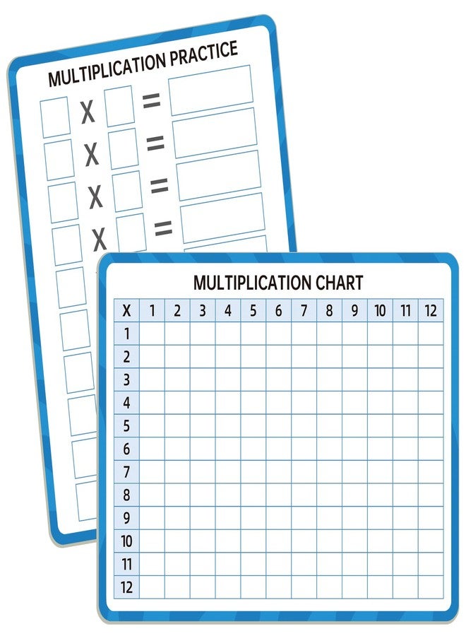 LUHEAGU Dry Erase Multiplication Chart Whiteboard 9" x 12" Multiplication Table Double Sided Times Table Math Manipulatives Educational Tools for Kids Students Classroom and Home - Image 1