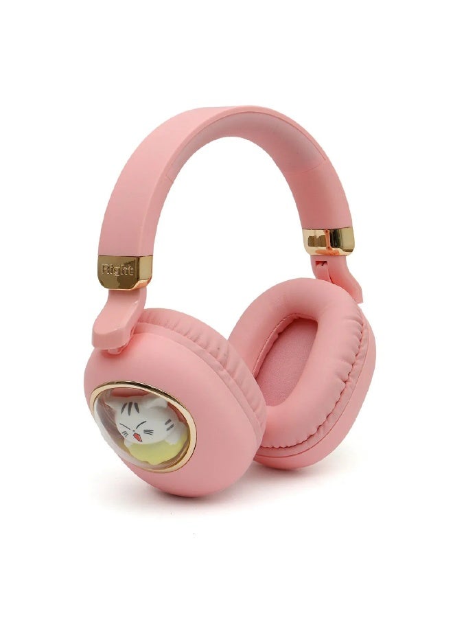 IMOAKA Head phone, Wireless Over Ear Headphones , Works With Bluetooth Devices Cute Teddy Design - Image 1