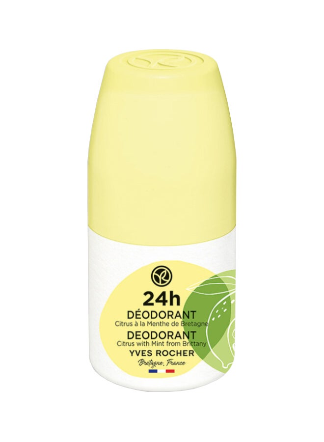Yves Rocher 24H Citrus With Mint Deo Roll On - Image 1