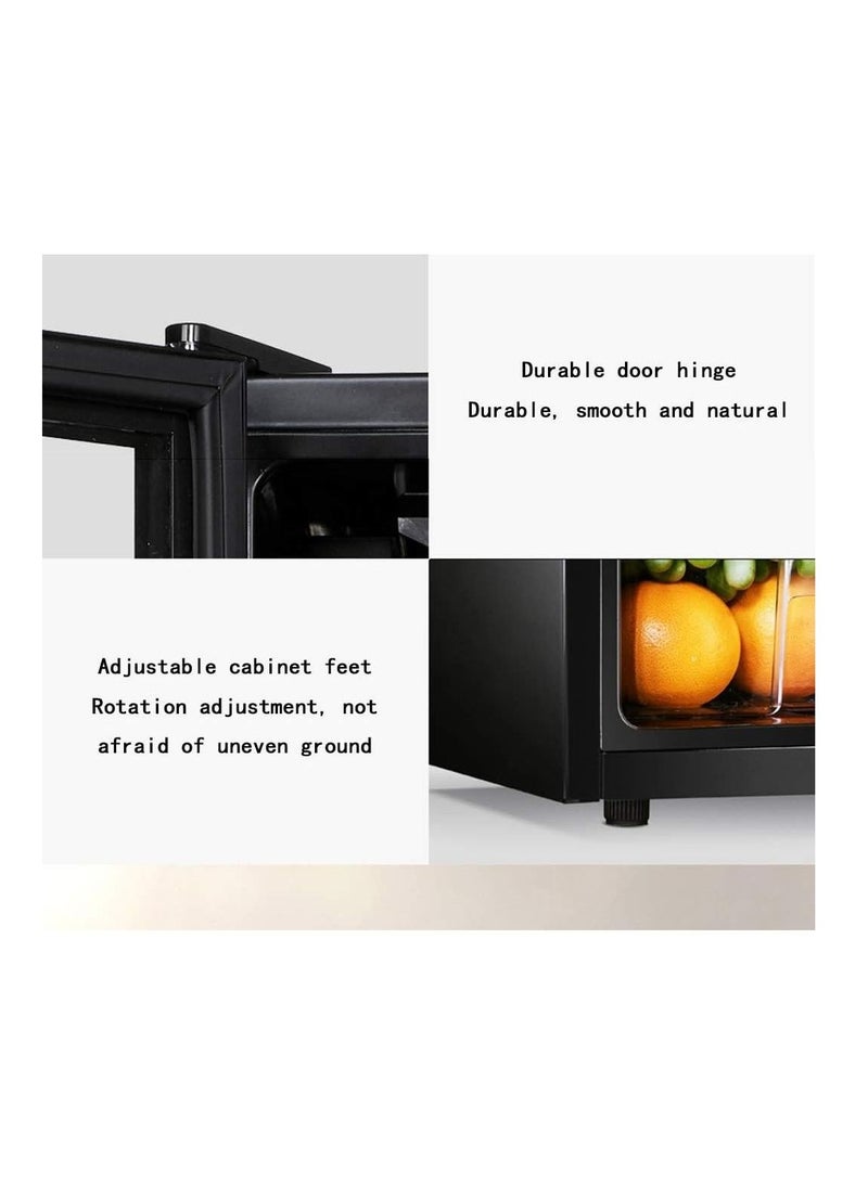 Cool Baby COOLBABY 95L Big Capacity  Cooler Refrigerator Skincare Fridge Red Cabinet Transparent Glass Door Cellar Small Fridge for Room - Image 5
