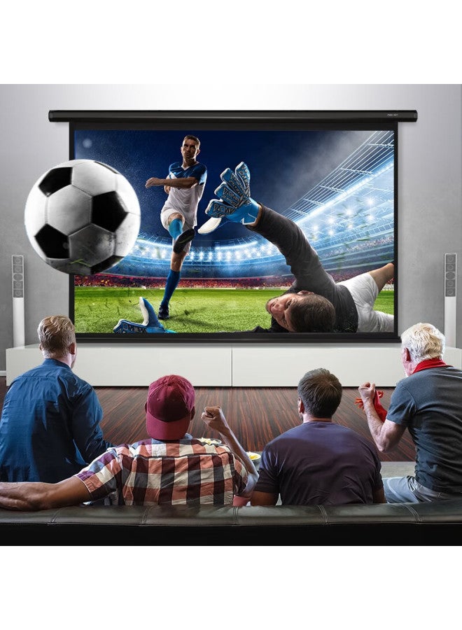 Deli (deli) 100-inch 16:10 (compatible With 16:9) Remote Control Electric Projection Screen Projection Cloth Compatible With Nut Proyomi Projector Screen 50442 - Image 5