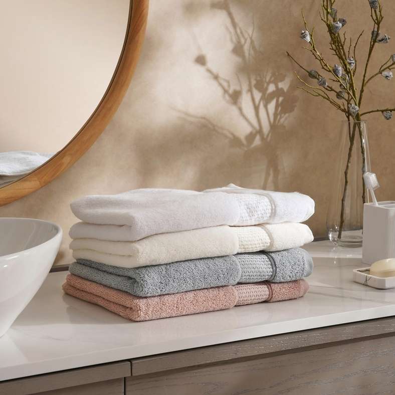 Pan Home Heavensoft 630 GSM Premium Turkish cotton Zero twist Hand Towel 50x90 cm-White - 212AAI9900019 - Image 4