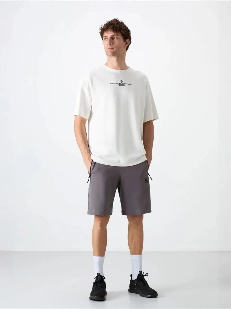 Tommylife Sage Green TOMMY Men's Jersey Shorts for Men | Best Price UAE