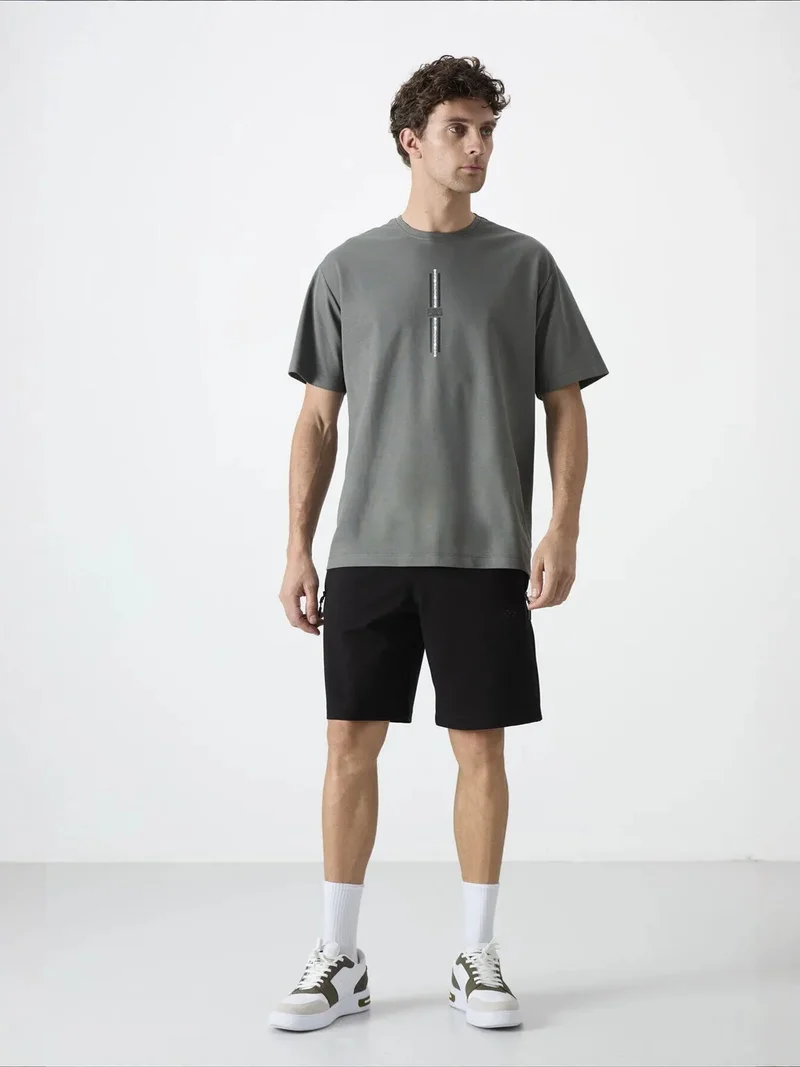 Tommylife Sage Green TOMMY Men's Jersey Shorts for Men | Best Price UAE