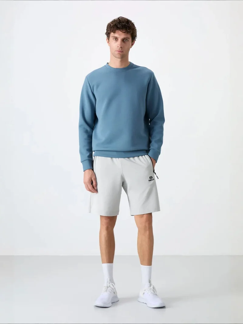Tommylife Sage Green TOMMY Men's Jersey Shorts for Men | Best Price UAE
