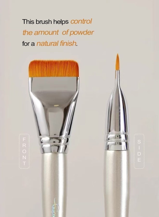Flat, ultra-thin, straight-shaped foundation brush, multi-purpose, comfortable to apply makeup. - Image 3