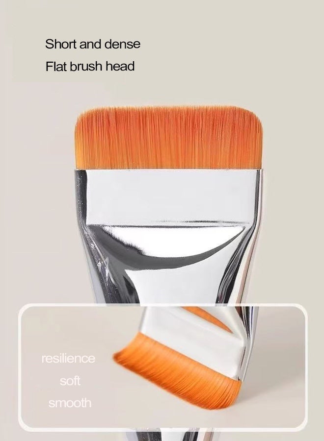 Flat, ultra-thin, straight-shaped foundation brush, multi-purpose, comfortable to apply makeup. - Image 2