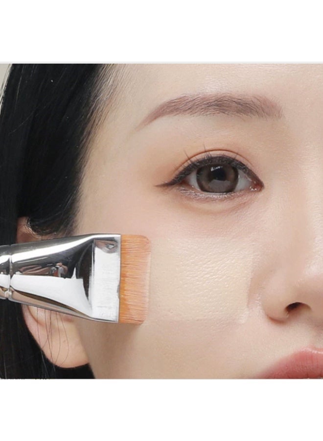 Flat, ultra-thin, straight-shaped foundation brush, multi-purpose, comfortable to apply makeup. - Image 1