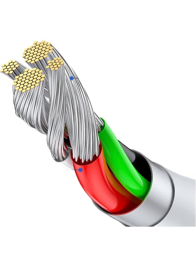 Newmine 66W Fast Charging Data Cable, 6A Three-In Apple Type-C, Car Charger, Multi-Head Charging Cord, Usb-C Compatible With Iphone 14/13/12, Xiaomi, Huawei - Image 2