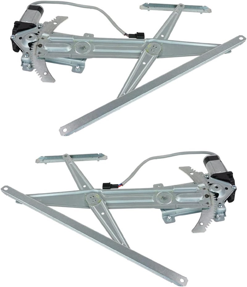 TRQ Front Power Power Window Regulator & Motor Assembly Set Compatible with 2004-2012 Chevrolet Colorado GMC Canyon 2006 Isuzu i-280 2007-2008 i-290 i-350 i-370 - Image 1