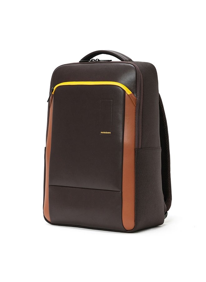 Mokobara MOKOBARA The Spacewalk Backpack 17L Premium Nylon 15.6" Unisex Laptop Backpack (Brown)  - Image 1