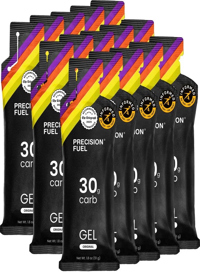 Precision Hydration Precision Fuel PF30 Energy Gels - Mild, Neutral Flavour Running Gels for Endurance Athletes, 30g Carbohydrate, Easy-to-Digest, Perfect for Running & Long-Duration Sports (Pack of 15) - Image 1