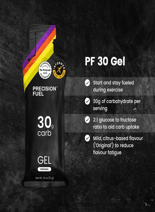 Precision Hydration Precision Fuel PF30 Energy Gels - Mild, Neutral Flavour Running Gels for Endurance Athletes, 30g Carbohydrate, Easy-to-Digest, Perfect for Running & Long-Duration Sports (Pack of 15) - Image 2