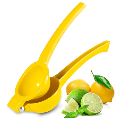 TEZZ Lemon Squeezer Premium Large Heavy Duty Handhelp Juicer for Lemon Metal Hand Press Citrus Juicer Lime Squeezer Bar Tool Manual Citrus Press