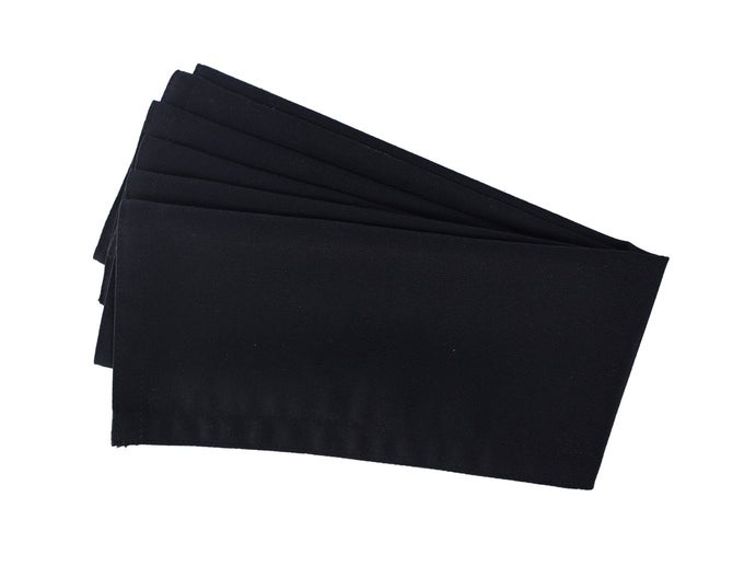 BLACK DINING TABLE NAPKINS FOR HOTEL AND HOME 16X16 INCH