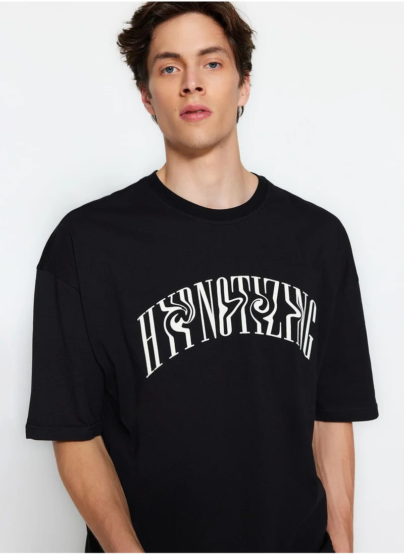 trendyol Text Print Crew Neck Print Vest